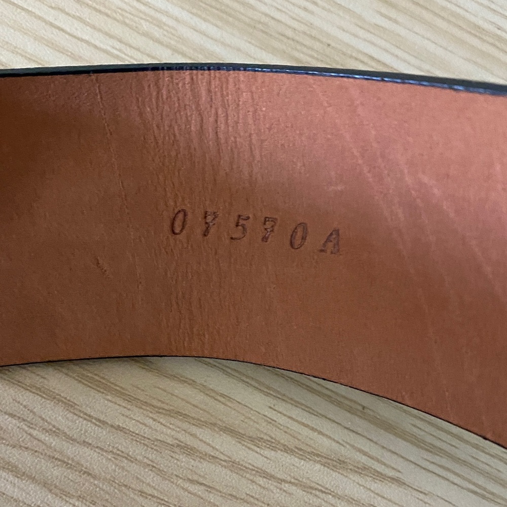 Martin + Osa Genuine Black Leather Wide Waist Belt - Minimalist Silver Buckle - Picture 4 of 10
